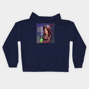 Halloween Cute Witch Kids Hoodie